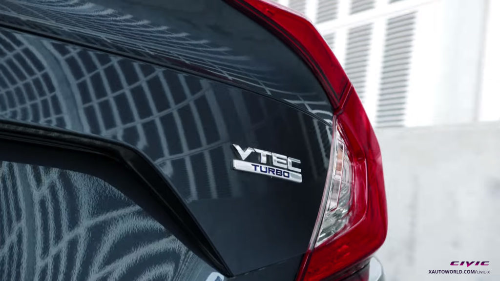 2016 Civic Tail Light With VTEC Turbo Badge