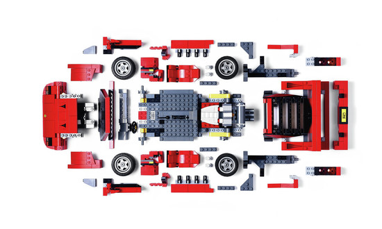2016 Ferrari F40 Lego Model