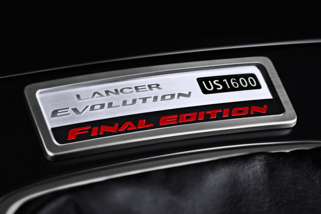 Lancer Evolution Final Edition Badge