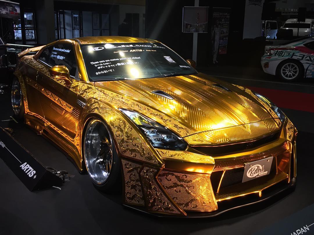 One Million Dollar Gold Plated Car Nissan GT-R - X Auto News