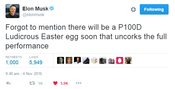 Elon tweet teaser Easter Egg