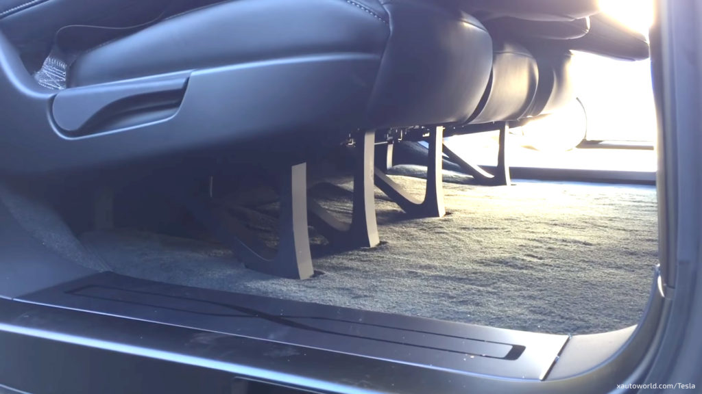 Tesla Model X 5 Seat Configuration - 2nd Row Seat Base
