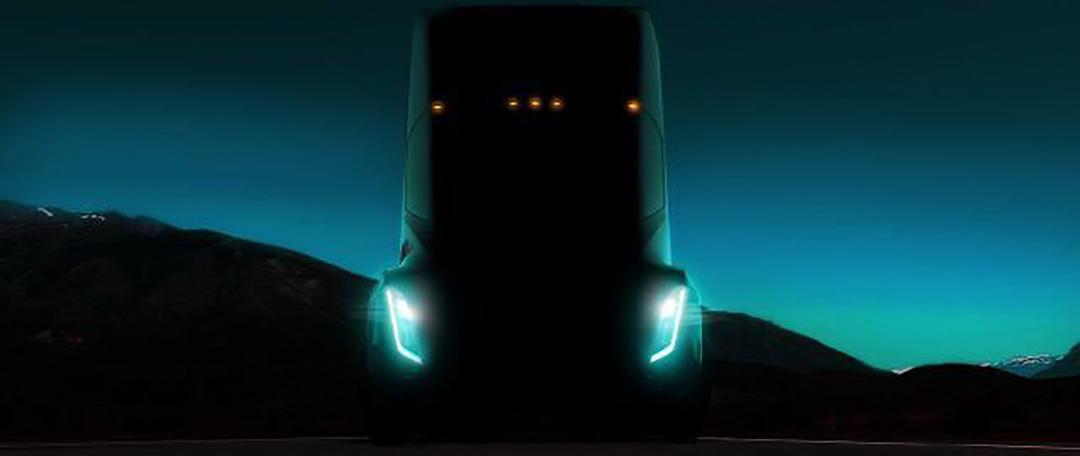 First Teaser Photo of the Tesla Semi Truck