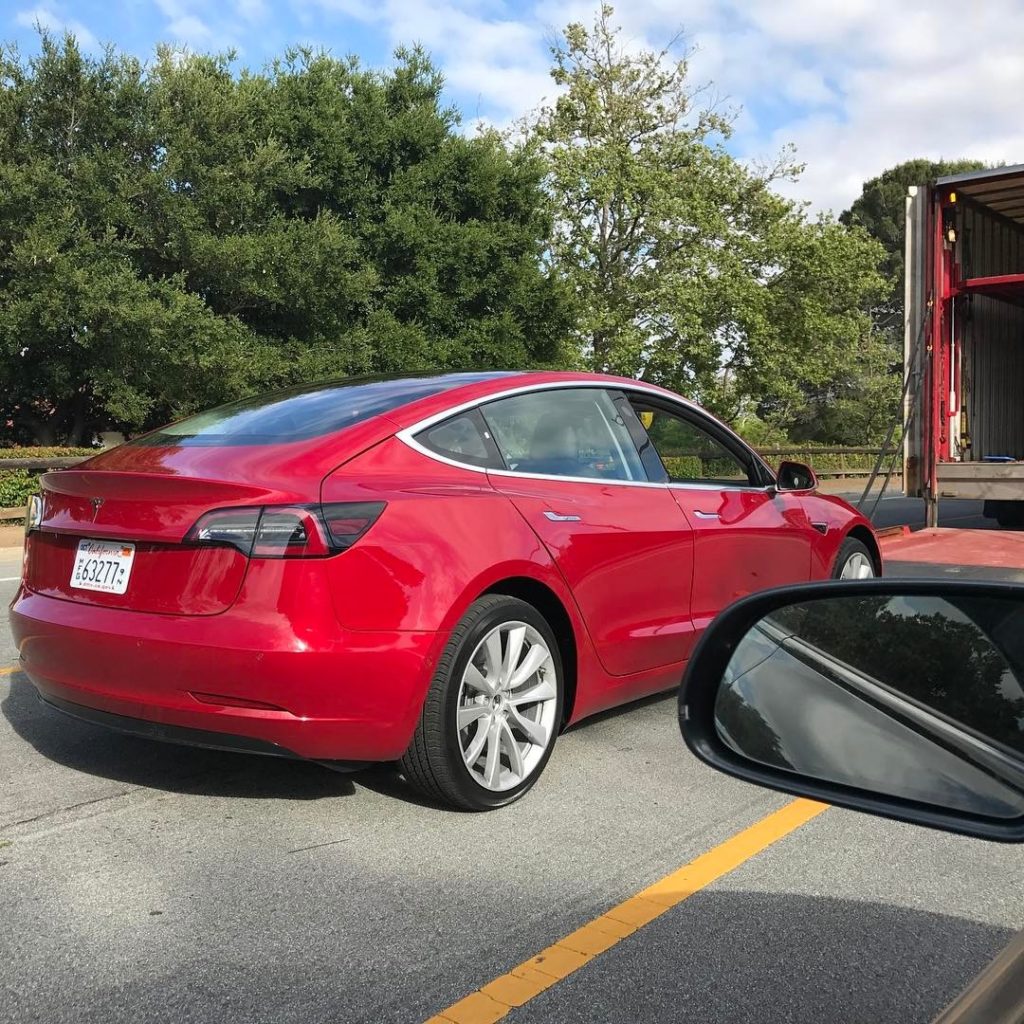 Model 3 release candidate in Red