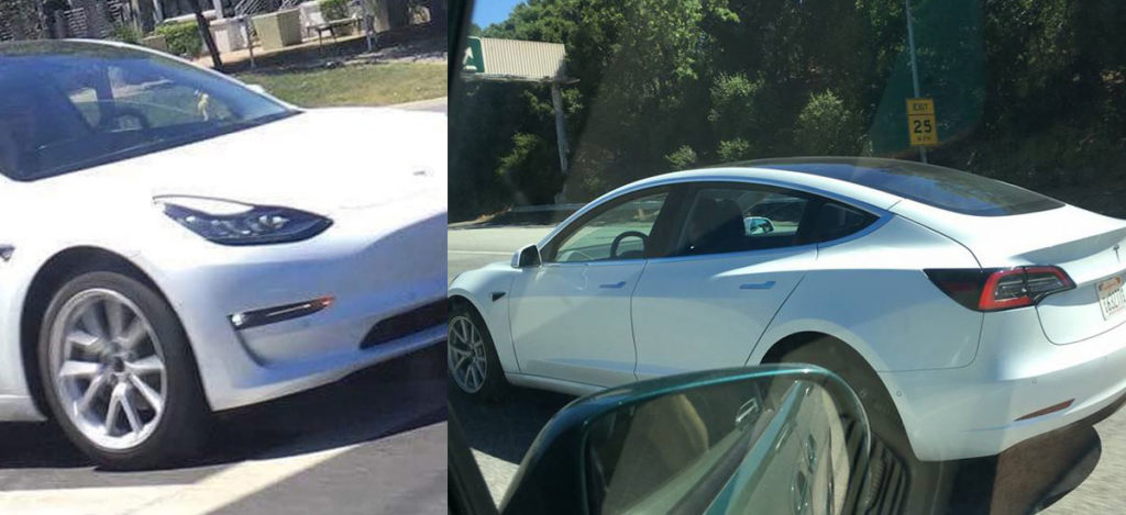 White Tesla Model 3 Spotted Palo Alto & San Bruno, CA