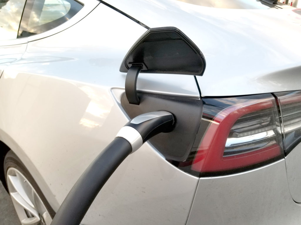 Tesla Model 3 charge port