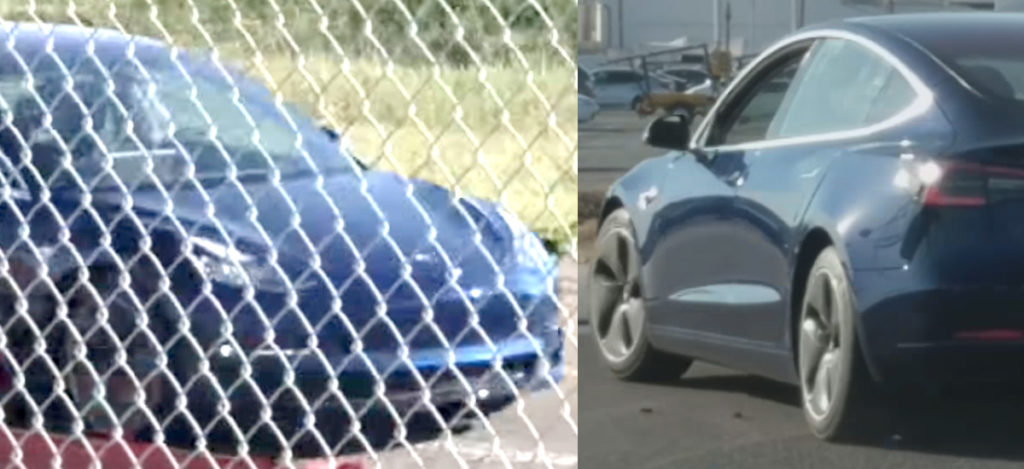 Tesla Model 3 spotted while testing at Fremont Factory