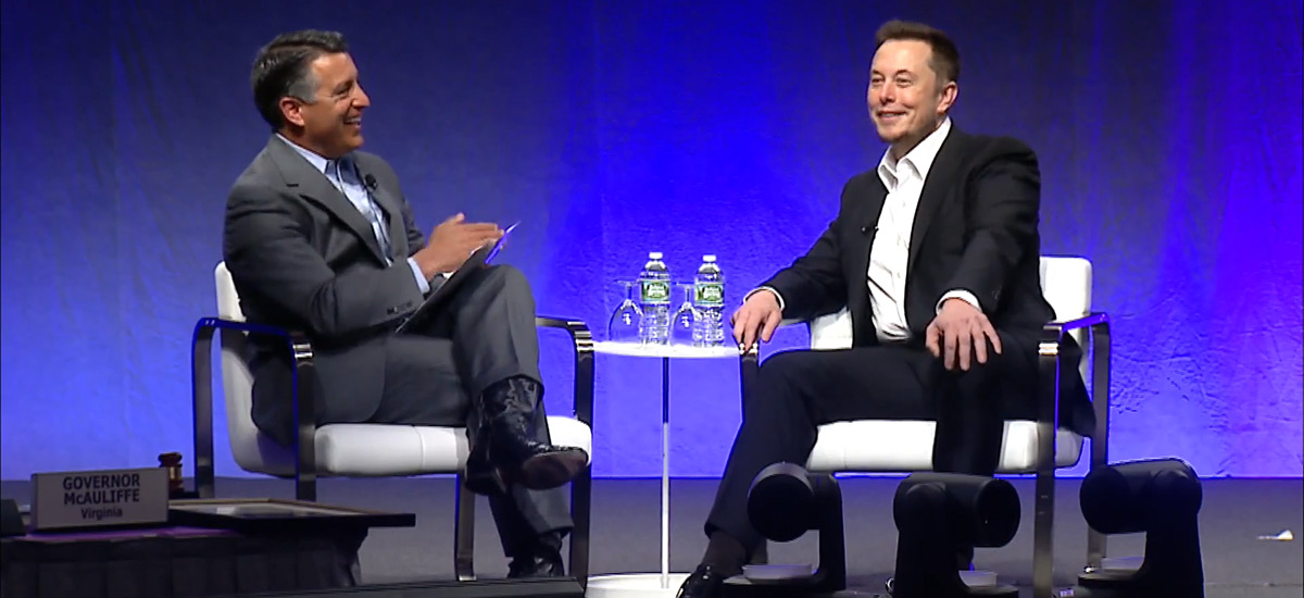 Elon Musk with Governor Sandoval at NGA 2017 Summer Meeting