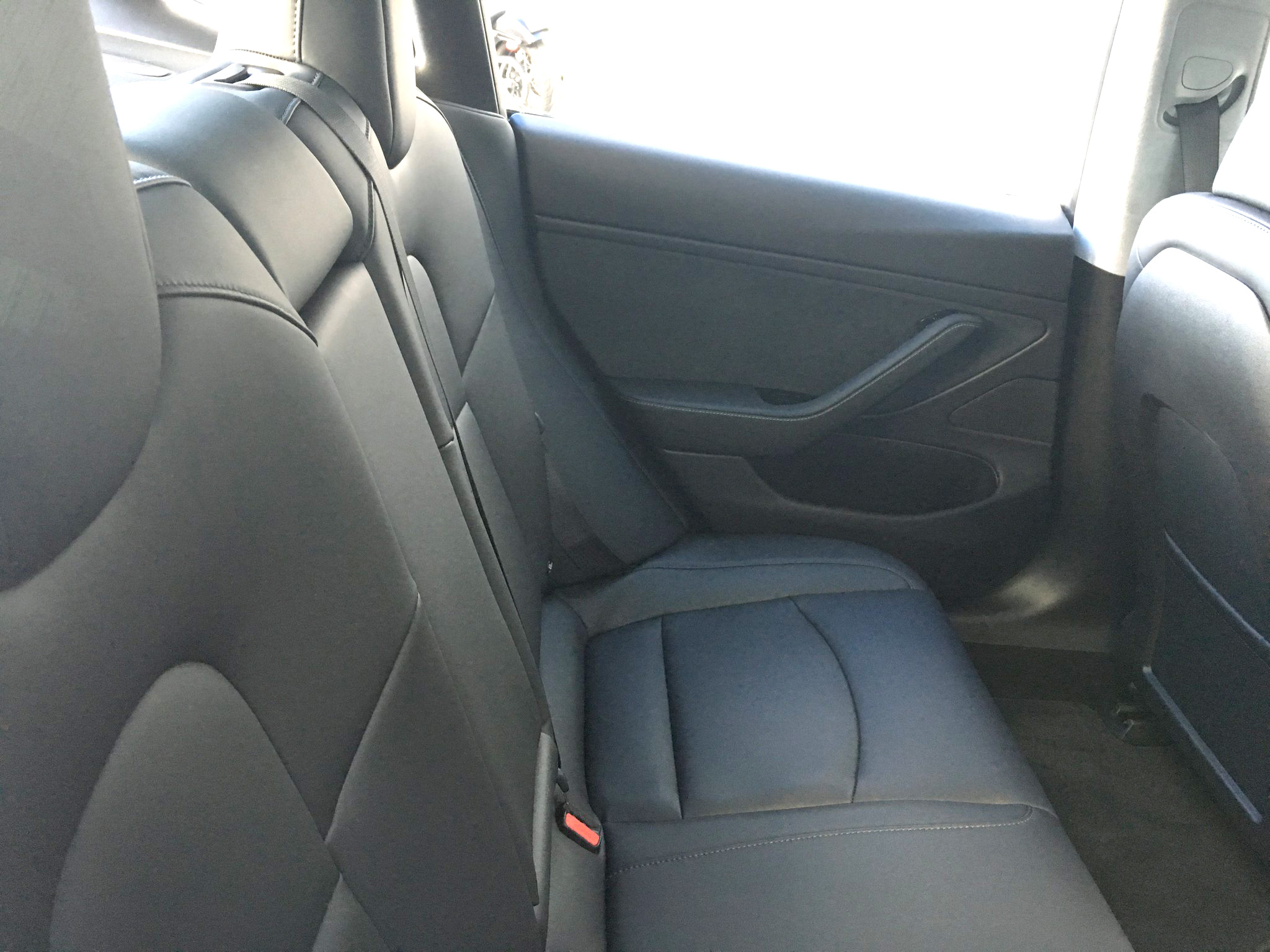 Tesla Model 3 Rear Seats Clear Picture