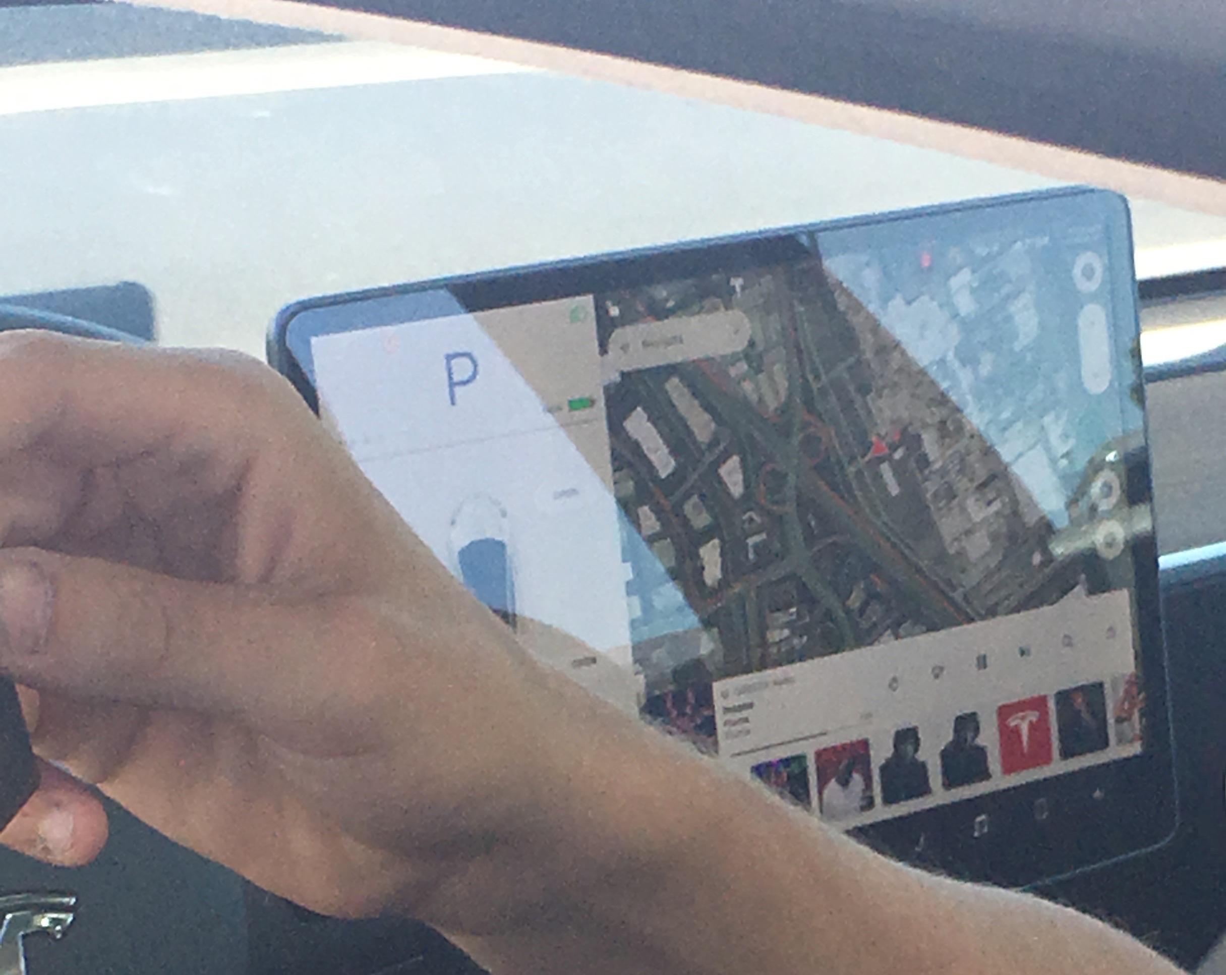 Model 3 center screen with layers of information