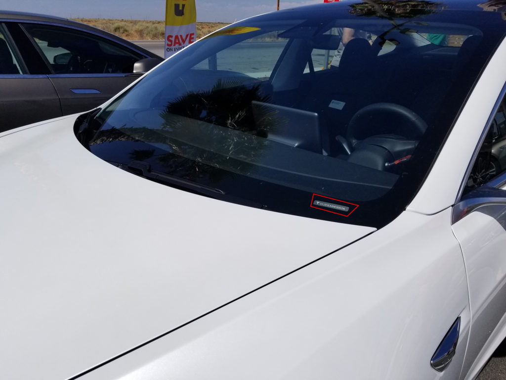 Tesla Model 3 Showing VIN #316