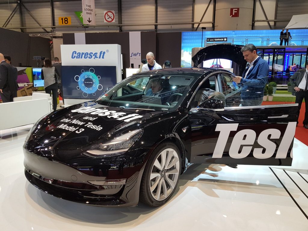 Tesla Model 3 at the 2018 Geneva Motor Show