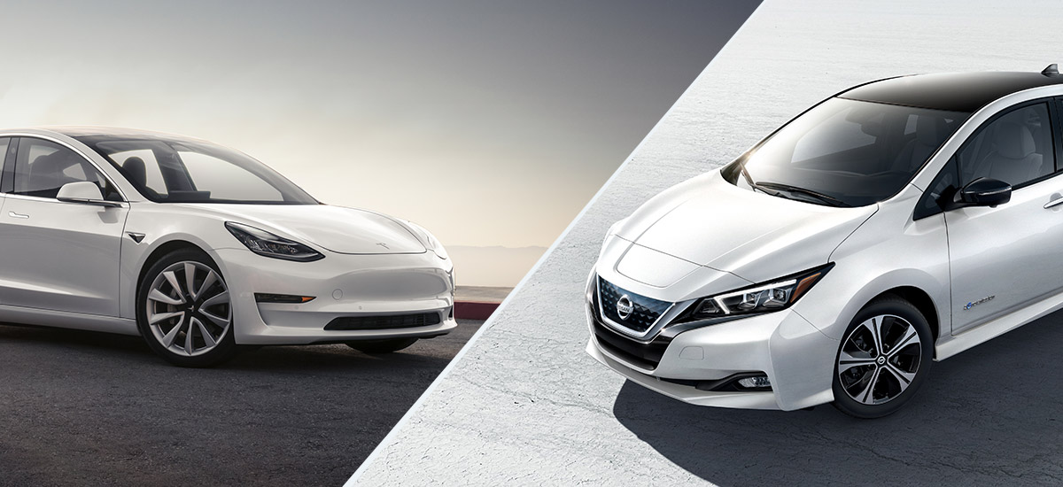 Compare Tesla Model 3 vs Nissan Leaf