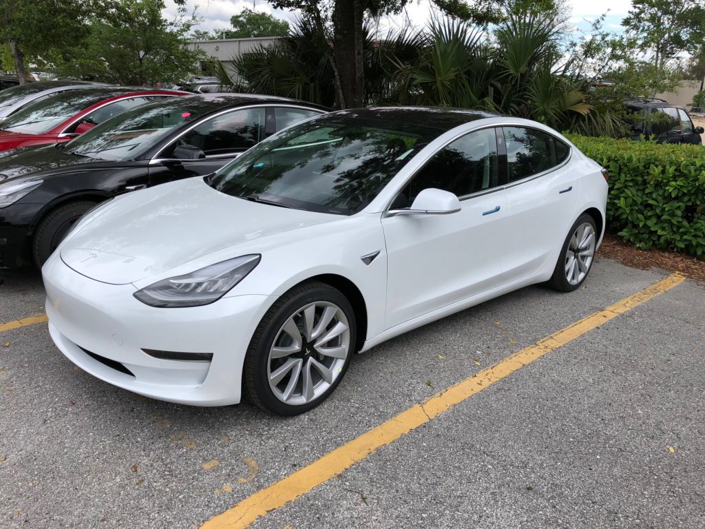 Tesla Model 3 stock at Jacksonville, FL store