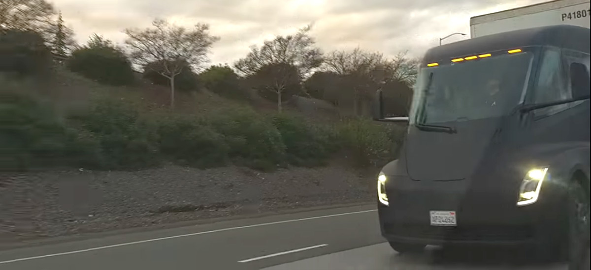 Spotted Tesla Semi Trucks California