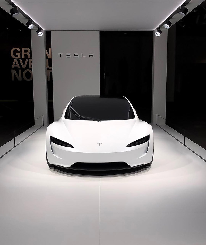 Tesla Roadster at the Grand Basel 2018