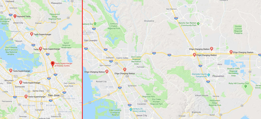 Tesla Supercharger and EV Charging Stations on Google Maps