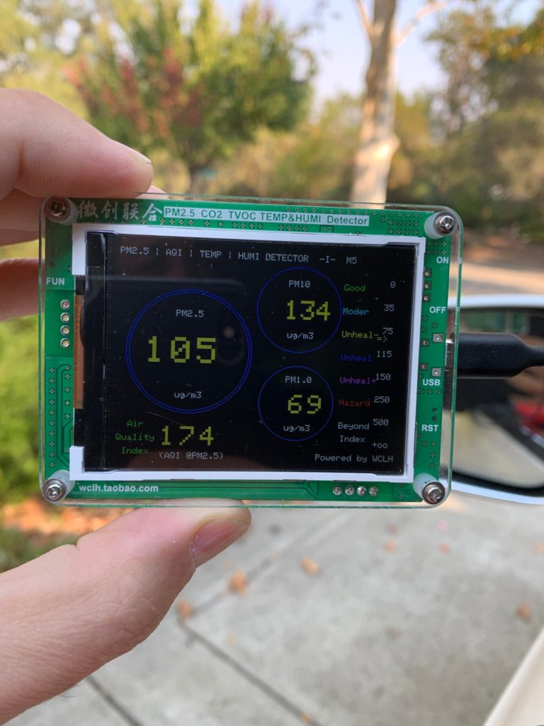 Air quality without the Tesla Bioweapon Defense Mode