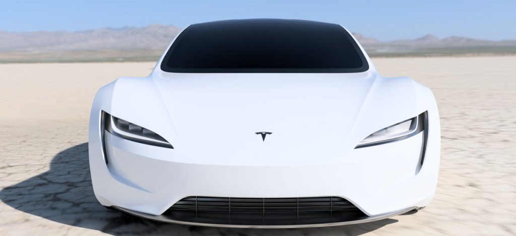 2020 Tesla Roadster high-res render in white