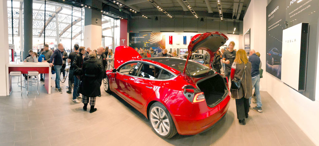 Tesla Model 3 on display for first hand experience across Europe