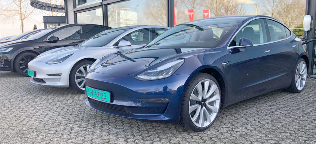 Tesla Model 3: the 3rd best selling car of Netherlands for the first half of 2019.