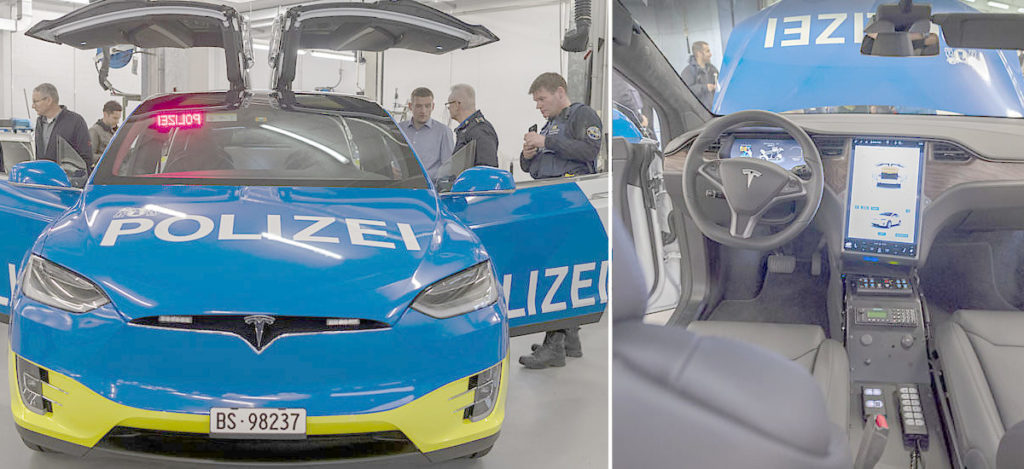 Basel City, Switzerland Police adds a Tesla Model X 100D to its fleet