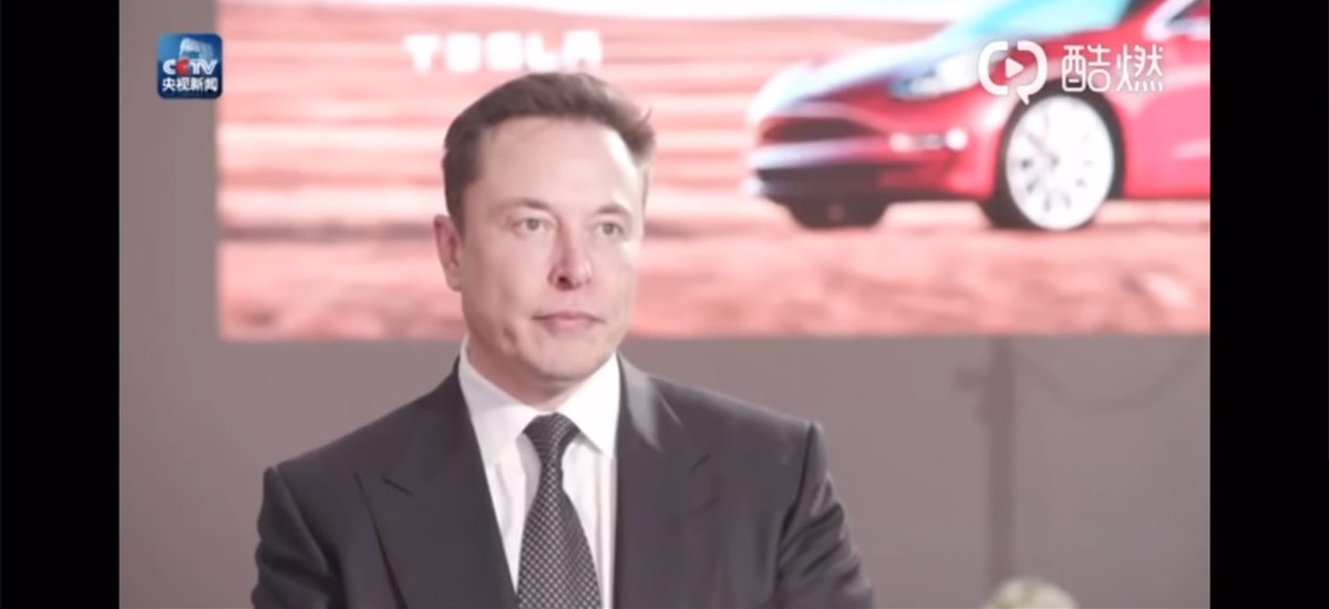 Elon Musk giving interview to Chinese media about Gigafactory 3