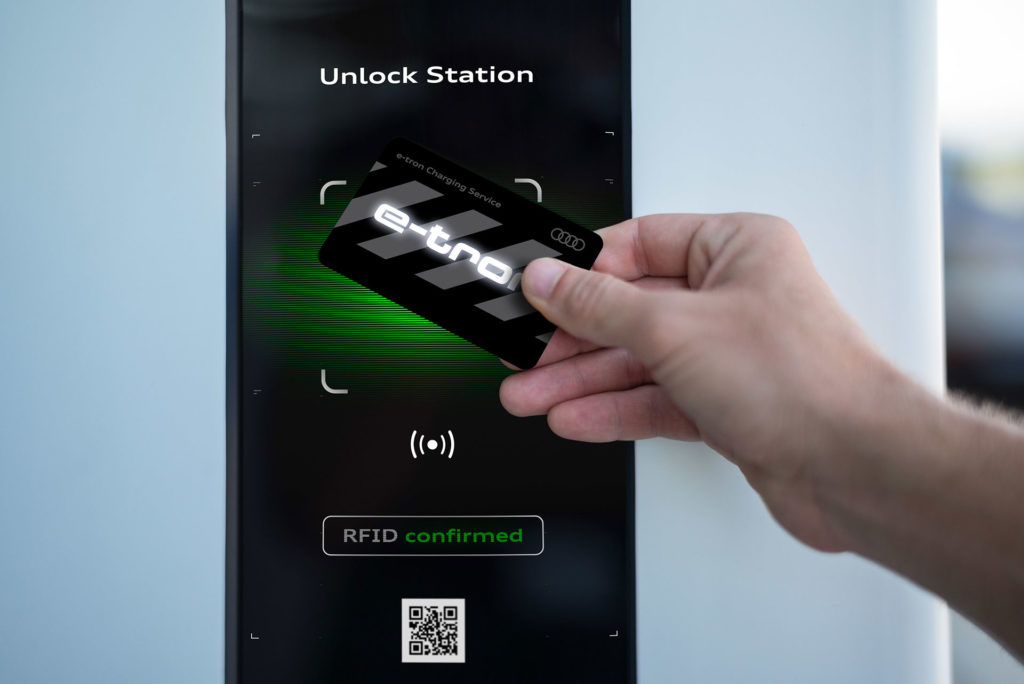 Audi e-tron Charging Service Card for use in the European region.