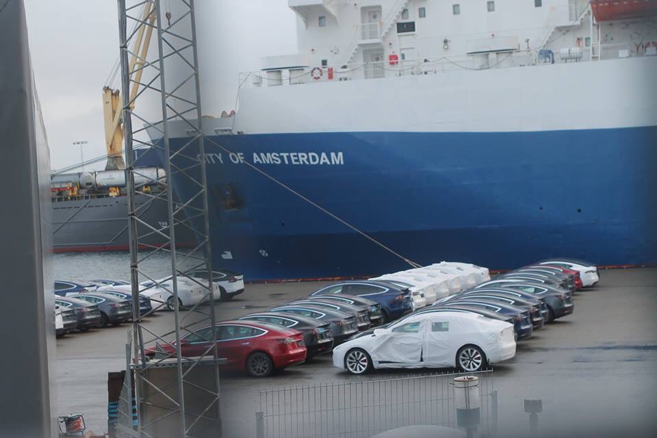 Tesla Model 3 shipment in Norway