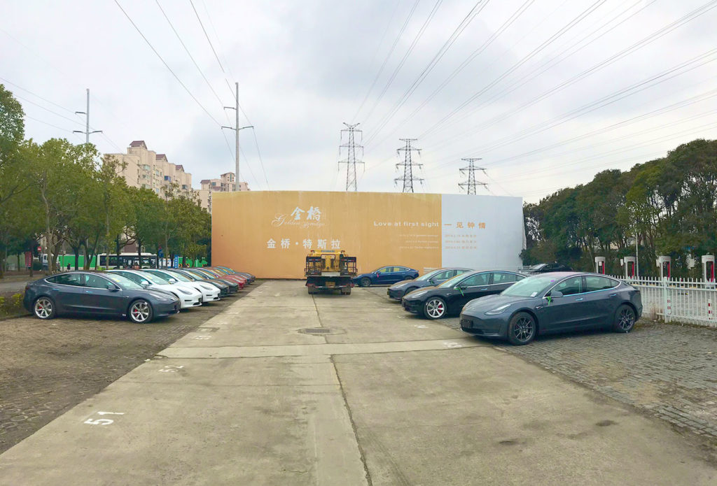 Tesla Model 3 delivery day in Tesla Store Jinqiao, Shanghai.