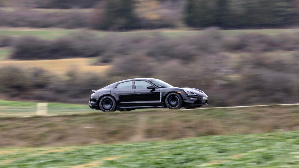 Porsche Taycan prototype - side view
