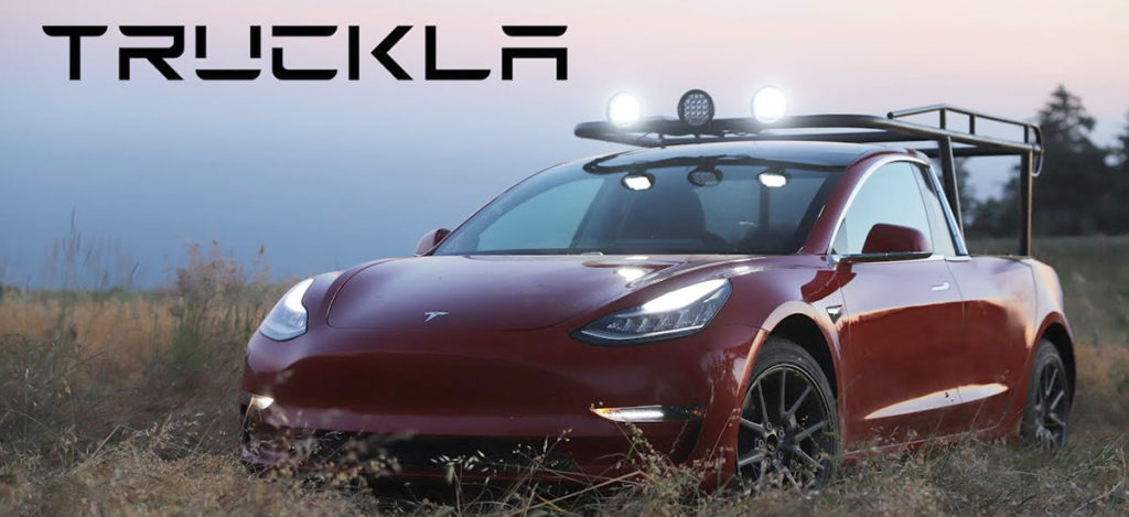 Project Truckla: A Tesla Model 3 converted to a Pickup Truck