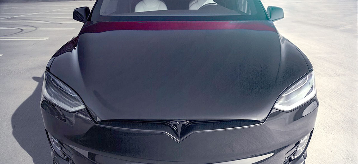 TSportline Black Tesla Model X - Front Closeup
