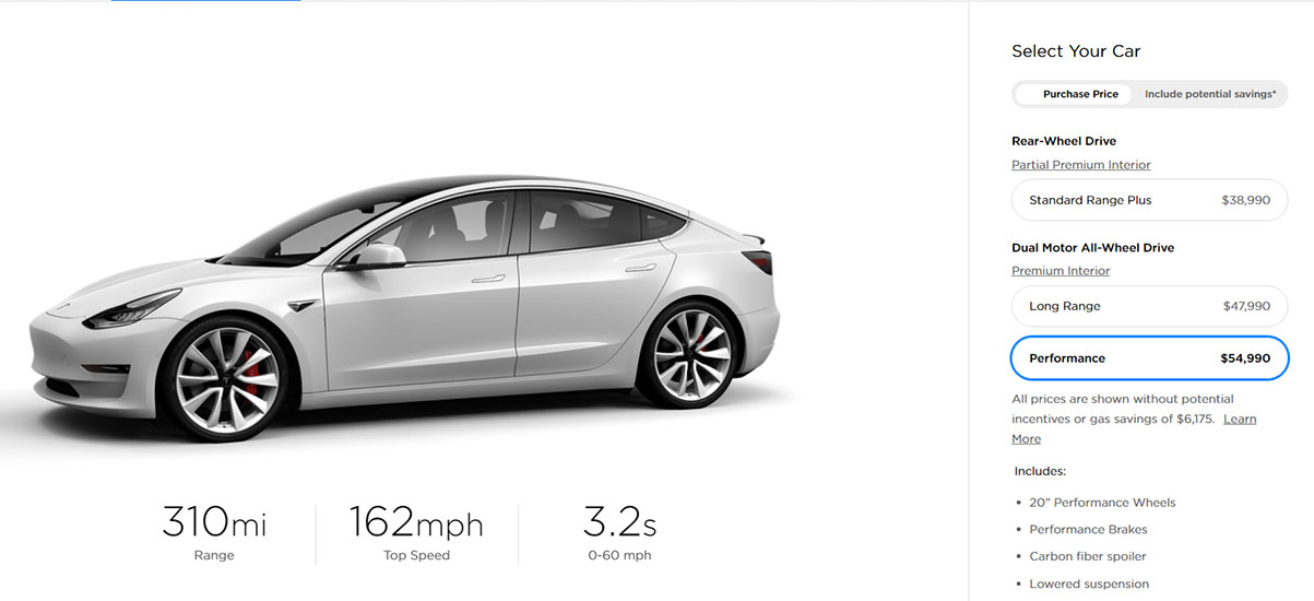 Tesla Model 3 price drop, Pearl White Multi-Coat becomes standard color.