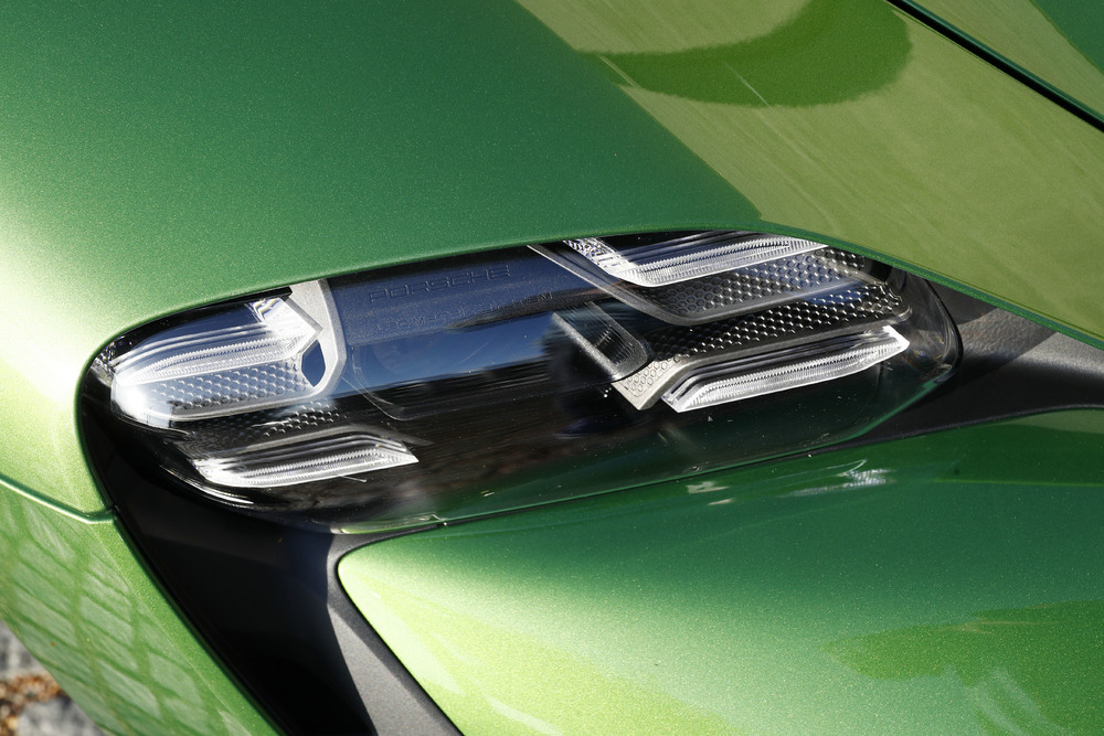 Porsche Taycan Turbo in Mamba Green Metallic - LED Headlight