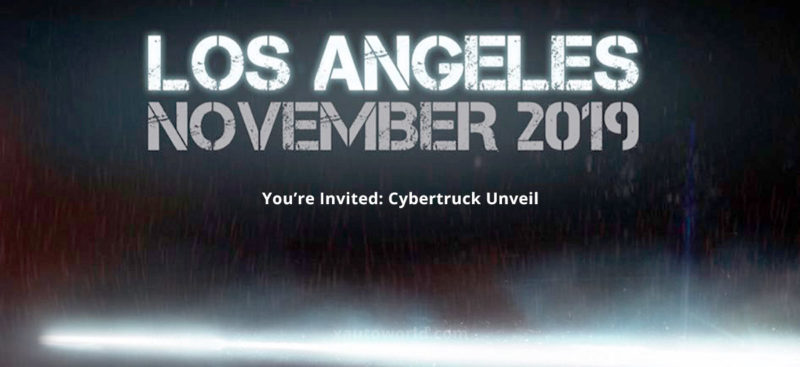 Tesla Cybertruck Unveil event invites are out.