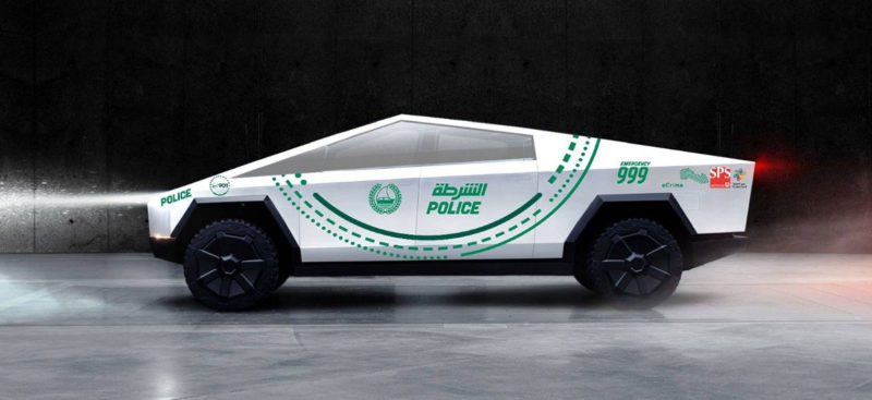 Dubai Police Loves the Cybertruck and wants it in 2020.