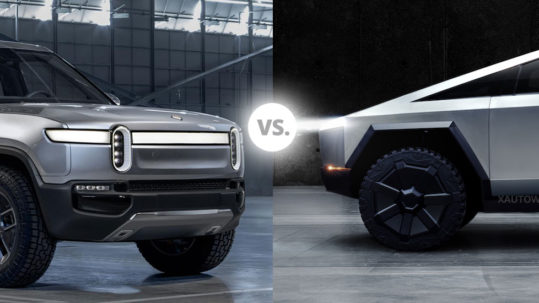 Tesla Cybertruck vs. Rivian R1T Pickup Truck - Spec for Spec comparison.