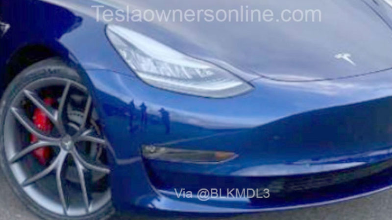 Tesla Model 3 Performance wheels from the referral program.