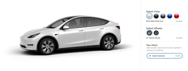 Tesla Model Y Tow Hitch option now available.