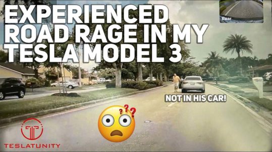 Tesla Model 3 owner faces road rage (video).
